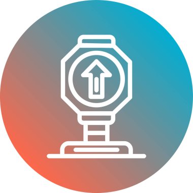 çalar saat simge vektör çizim