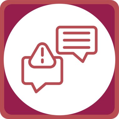 konuşma balonu simgesi, vektör illüstrasyonu