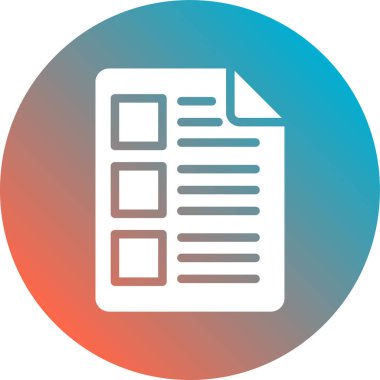 belge simgesi vektör illüstrasyonu