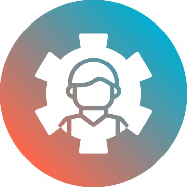 dişli simgesinin vektör illüstrasyonu