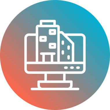 Modern simgenin vektör illüstrasyonu