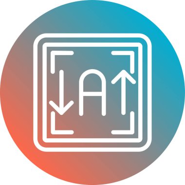 Yönü düz simge, vektör, illüstrasyon