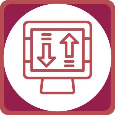 Modern bir simgenin vektör illüstrasyonu