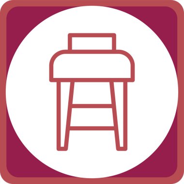 sandalye simgesi çizimi