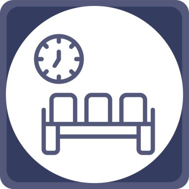 Kanepe. Web simgesi basit illüstrasyon