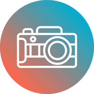 fotoğraf makinesi simgesi, vektör illüstrasyonu