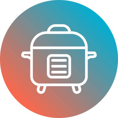 Yemek pişirme simgesinin vektör illüstrasyonu