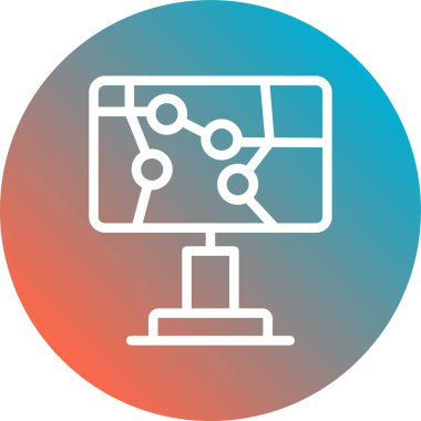 İş ve finans simgesinin vektör illüstrasyonu