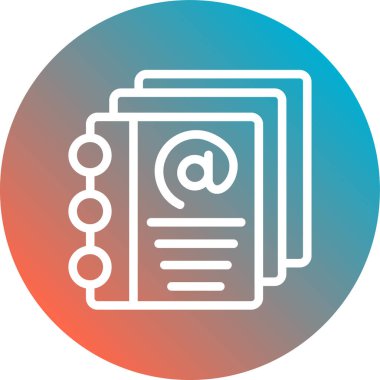 Belge simgesinin vektör illüstrasyonu