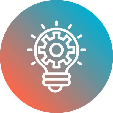 Ampul. Web simgesi basit illüstrasyon