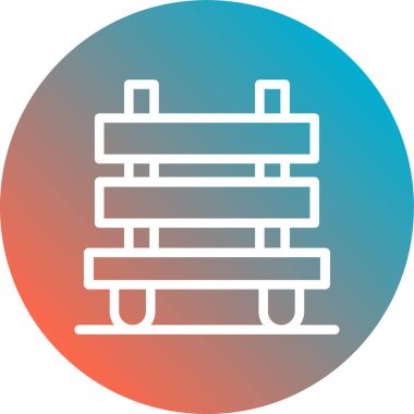 Modern yapı simgesinin vektör illüstrasyonu