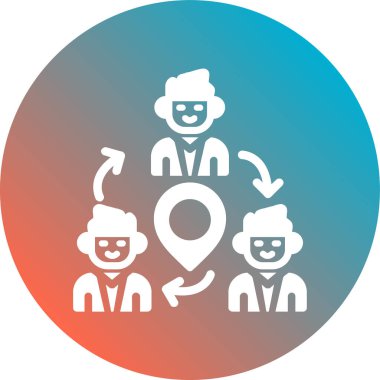 seo modern simgesinin vektör illüstrasyonu