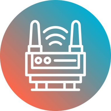 Radyo. Web simgesi basit illüstrasyon