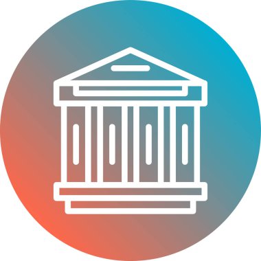 Modern yapı simgesinin vektör illüstrasyonu