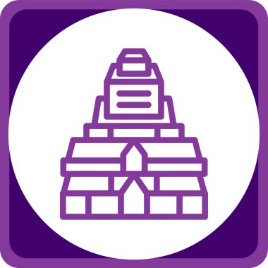 Bina. Web simgesi basit illüstrasyon