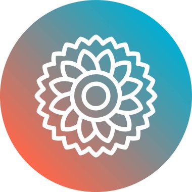 Güzel bir çiçeğin vektör çizimi