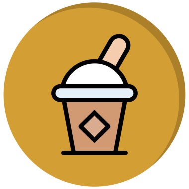 Dondurma. Basit tasarım