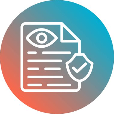 Belge. Web simgesi basit illüstrasyon