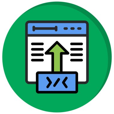 Web tasarım simgesi. vektör illüstrasyonu