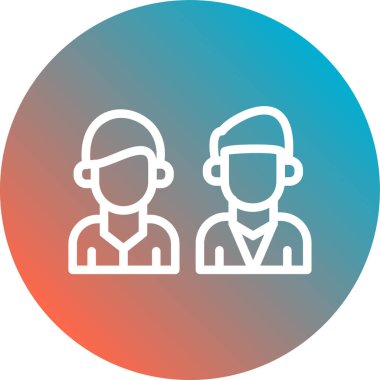 İnsan simgesinin vektör illüstrasyonu