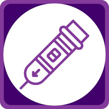 eşsiz tırnak vektör çizgisi simgesi