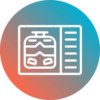 Seyahat simgesinin vektör illüstrasyonu