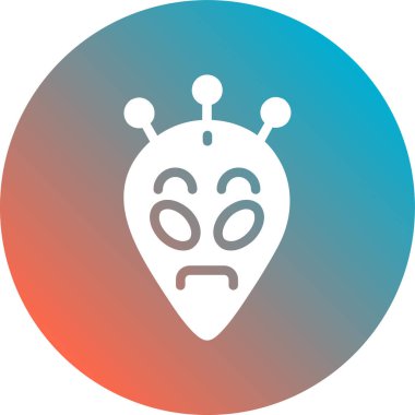 Moda biçimi izole edilmiş arka planda kızgın emoji yüzü simgesi