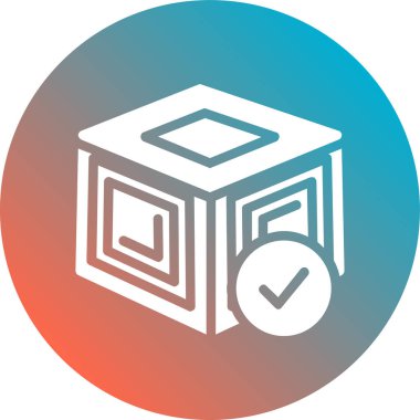 kutu simgesi vektör illüstrasyonu