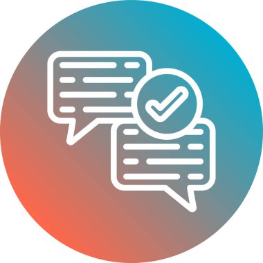 Konuş. Web simgesi basit illüstrasyon