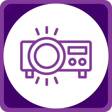 Kamera. Web simgesi basit illüstrasyon