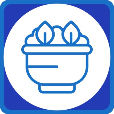 Çiçek. Web simgesi basit illüstrasyon