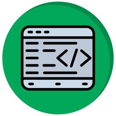 Web simgesi, vektör illüstrasyonu