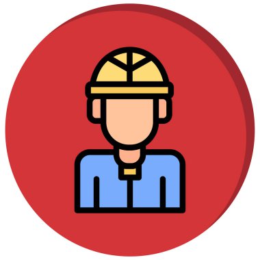 Mühendis. Web simgesi basit illüstrasyon