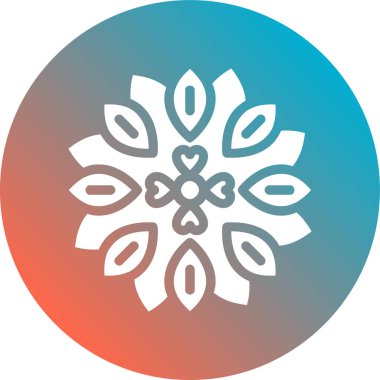 çiçek simgesi vektör illüstrasyonu