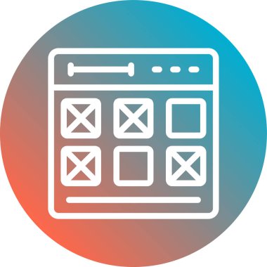 Seo simgesinin vektör illüstrasyonu