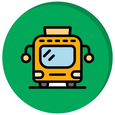 tram simgesi vektör illüstrasyonu