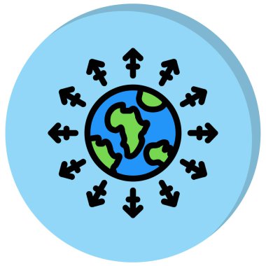 toprak simgesi, vektör illüstrasyonu