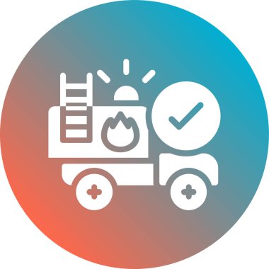 Araba simgesinin vektör illüstrasyonu