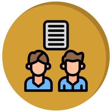 iş ekibi simgesi, vektör illüstrasyonu