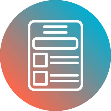 belge simgesi vektör illüstrasyonu