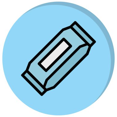 Pil. Web simgesi basit illüstrasyon