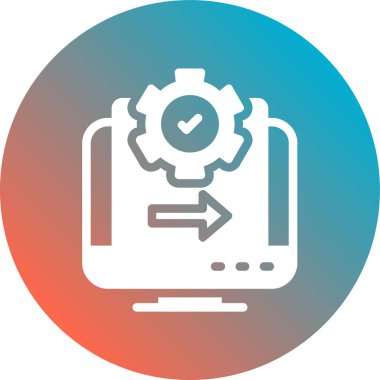 Modern bir simgenin vektör illüstrasyonu