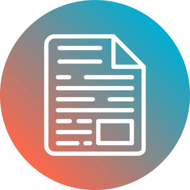 belge simgesi vektör illüstrasyonu