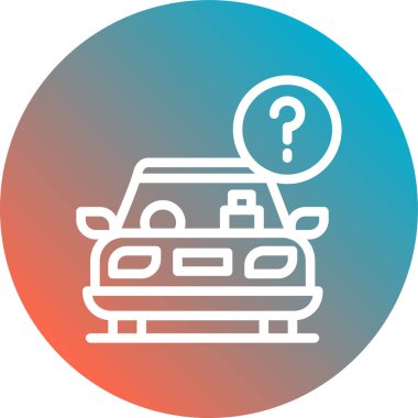 - Araba. Web simgesi basit illüstrasyon