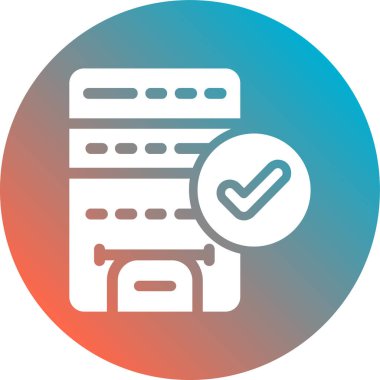 belge simgesi vektör illüstrasyonu