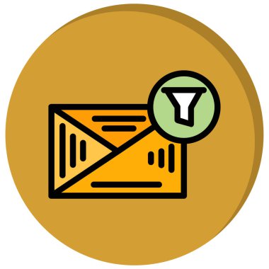 Harf simgesi renk özet vektörü olan zarf