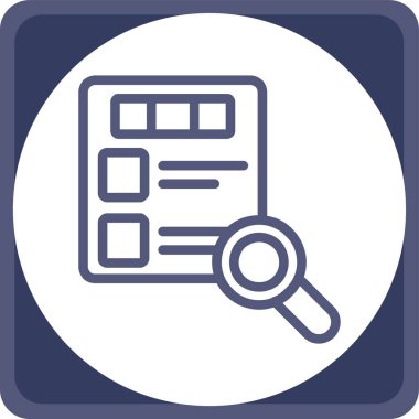 Ara. Web simgesi basit illüstrasyon