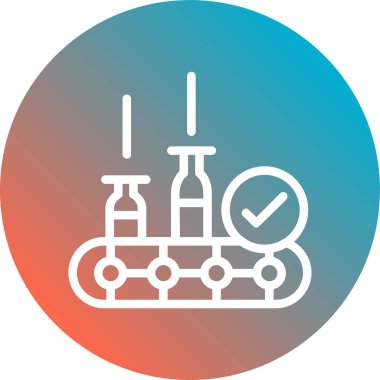 Bir test tübü simgesinin vektör çizimi