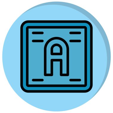 Bir harfin vektör illüstrasyonu