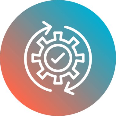 Vites simgesi vektör çizimi tasarımı